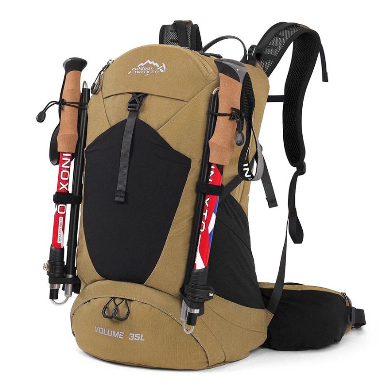 35L Waterproof Hiking Backpack – Lightweight Outdoor Pack with Rain Cover and Ventilated Back