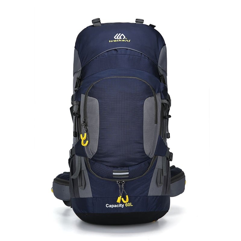 60L Waterproof Camping Backpack – Outdoor Pack with Reflective Trim and Padded Straps